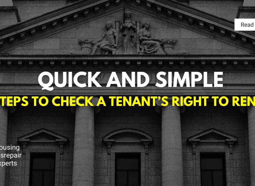 Check a Tenants Right to Rent